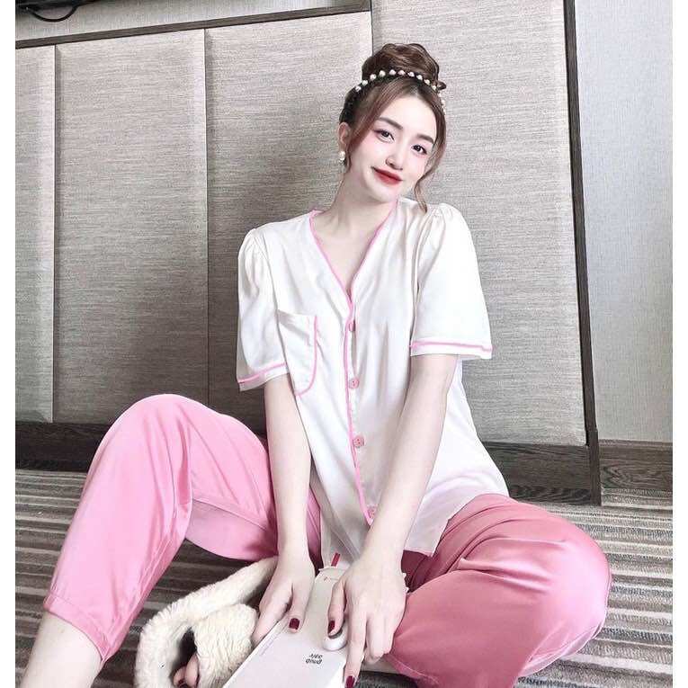 Đồ Bộ Bigsize 55-75kg Lụa Latin- Tay Ngắn Quần Dài