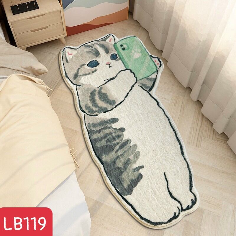 Thảm lau chân hình mèo 3D siêu cute