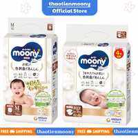 Bỉm Moony Natural Nội Địa Chính Hãng - Tã Dán/ Tã Quần Đủ Size NB63/S58/M48/L36/XL32
