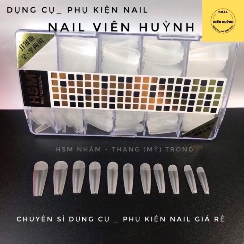 Móng úp nhám sẵn HSM fom chuẩn đẹp