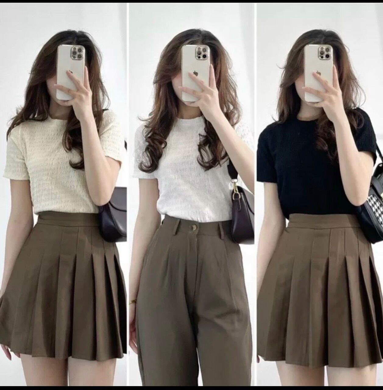 Áo thun xốp cổ tròn