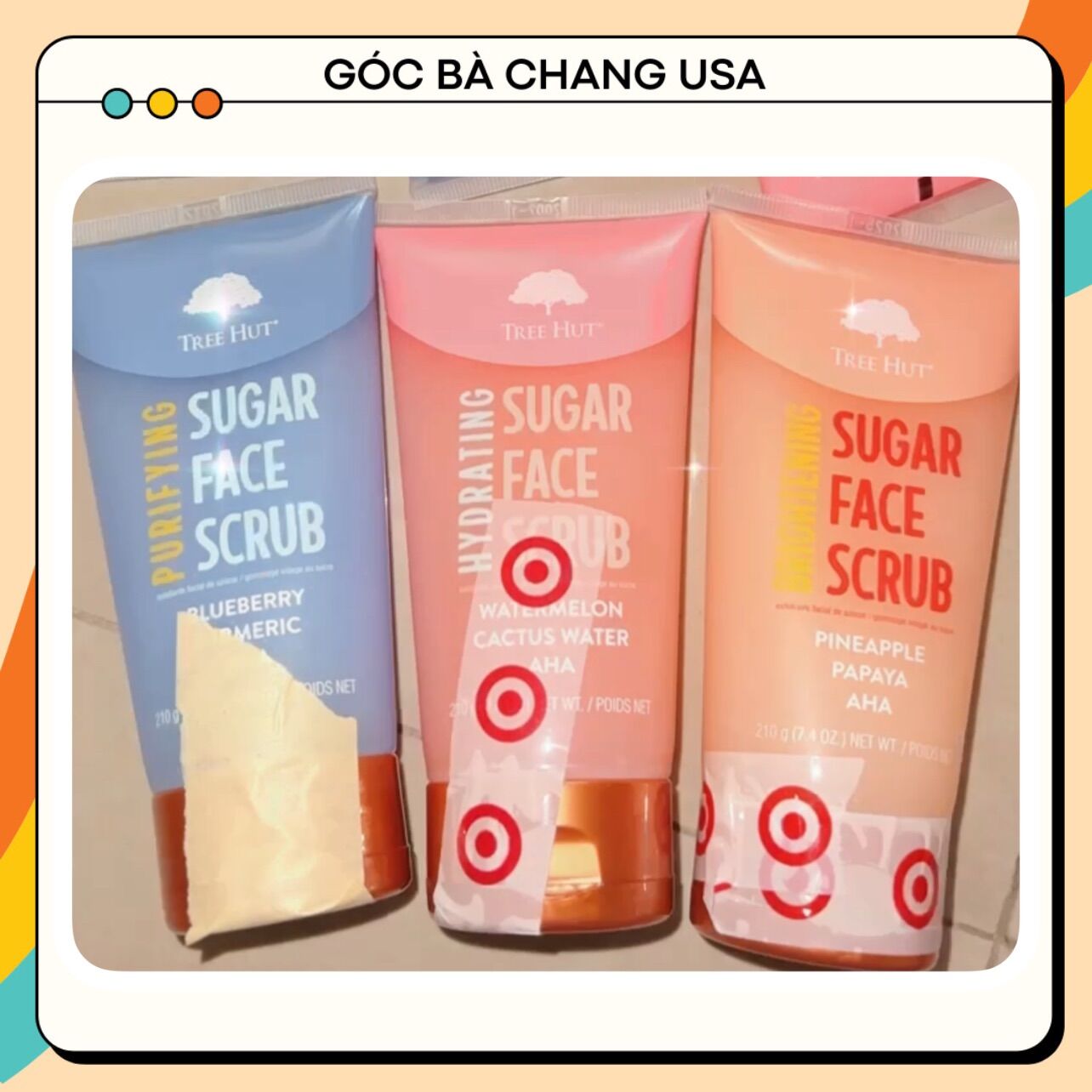 Kem Tẩy Tế Bào Chết Da Mặt Tree Hut - Tree Hut Sugar Face Scrub 210gram