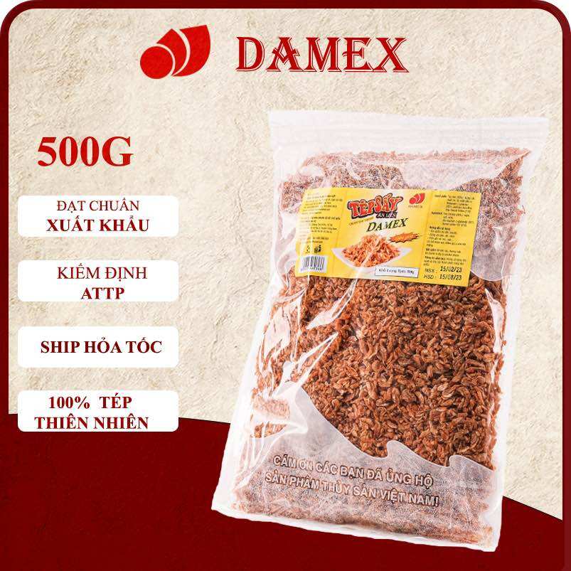 Tép sấy damex tẩm vị ăn liền 500g