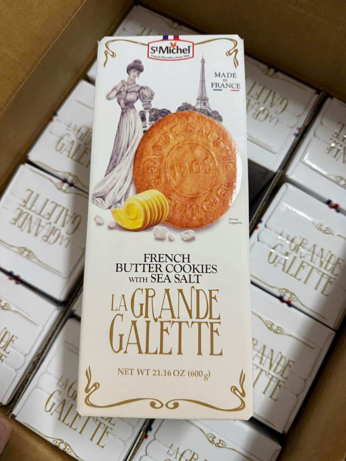   BÁNH TẾT 03 2026 BÁNH QUY BƠ LA GRANDE GALETTE ST. MICHEL CỦA PHÁP HỘP 600 GRAM 