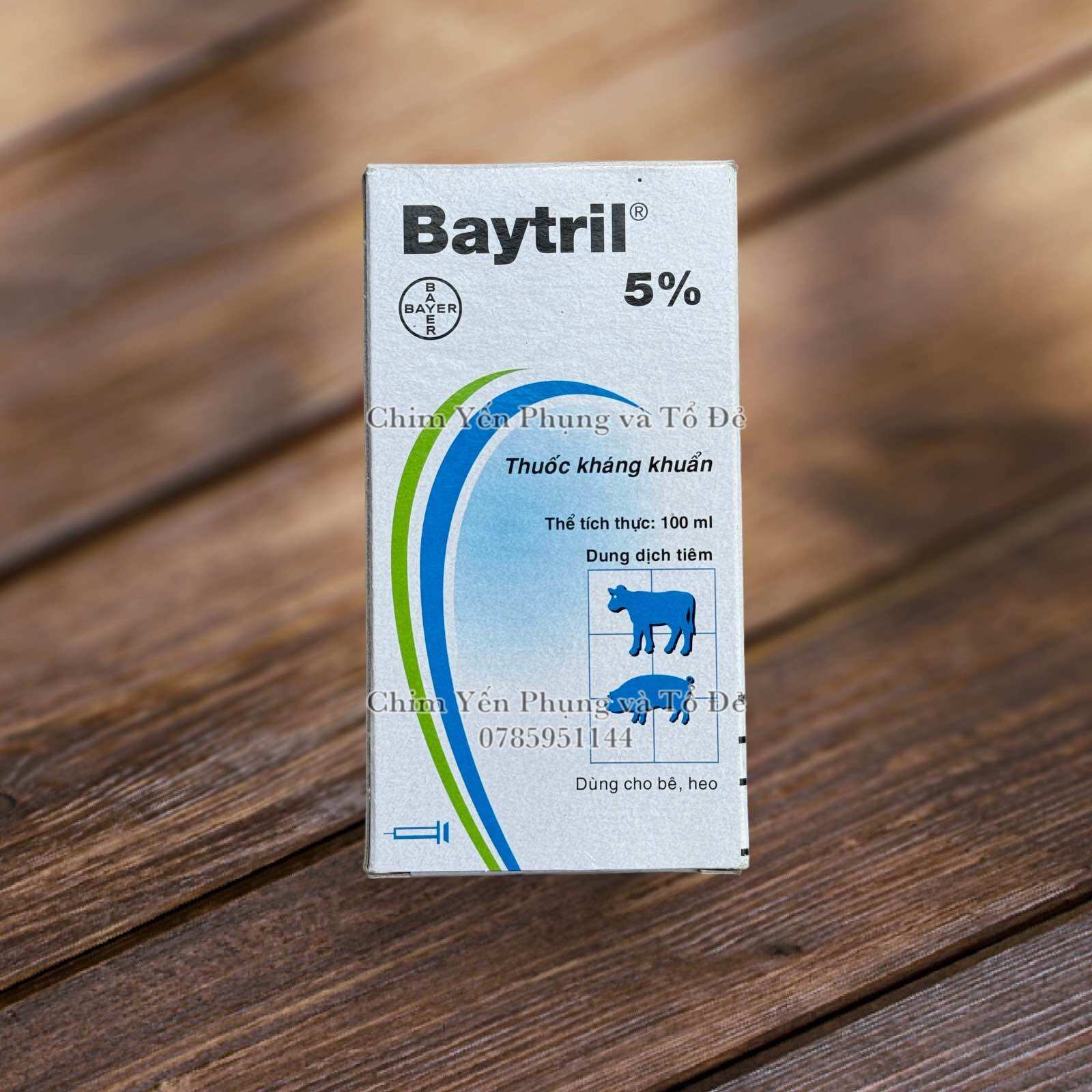 BAYTRIL® 5% - ĐỨC 100ML chuyên VI KHUẨN GRAM ÂM, GRAM DƯƠNG VÀ MYCOPLASMA.
