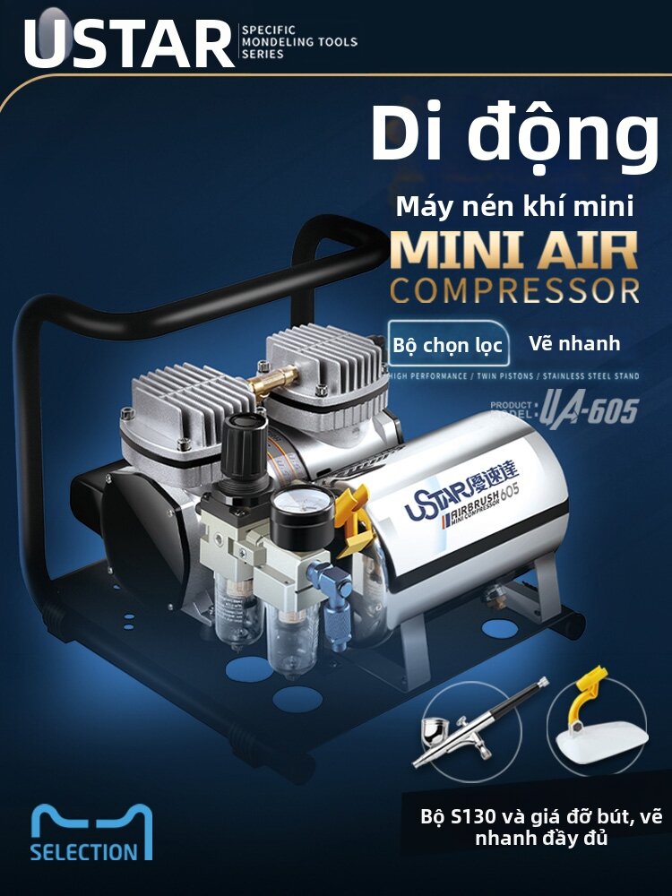 Ustar | Precision Airbrush Modeling Tool Mini Air Pump Giá 6,817,000 Đồng*Miễn phí vận chuyển