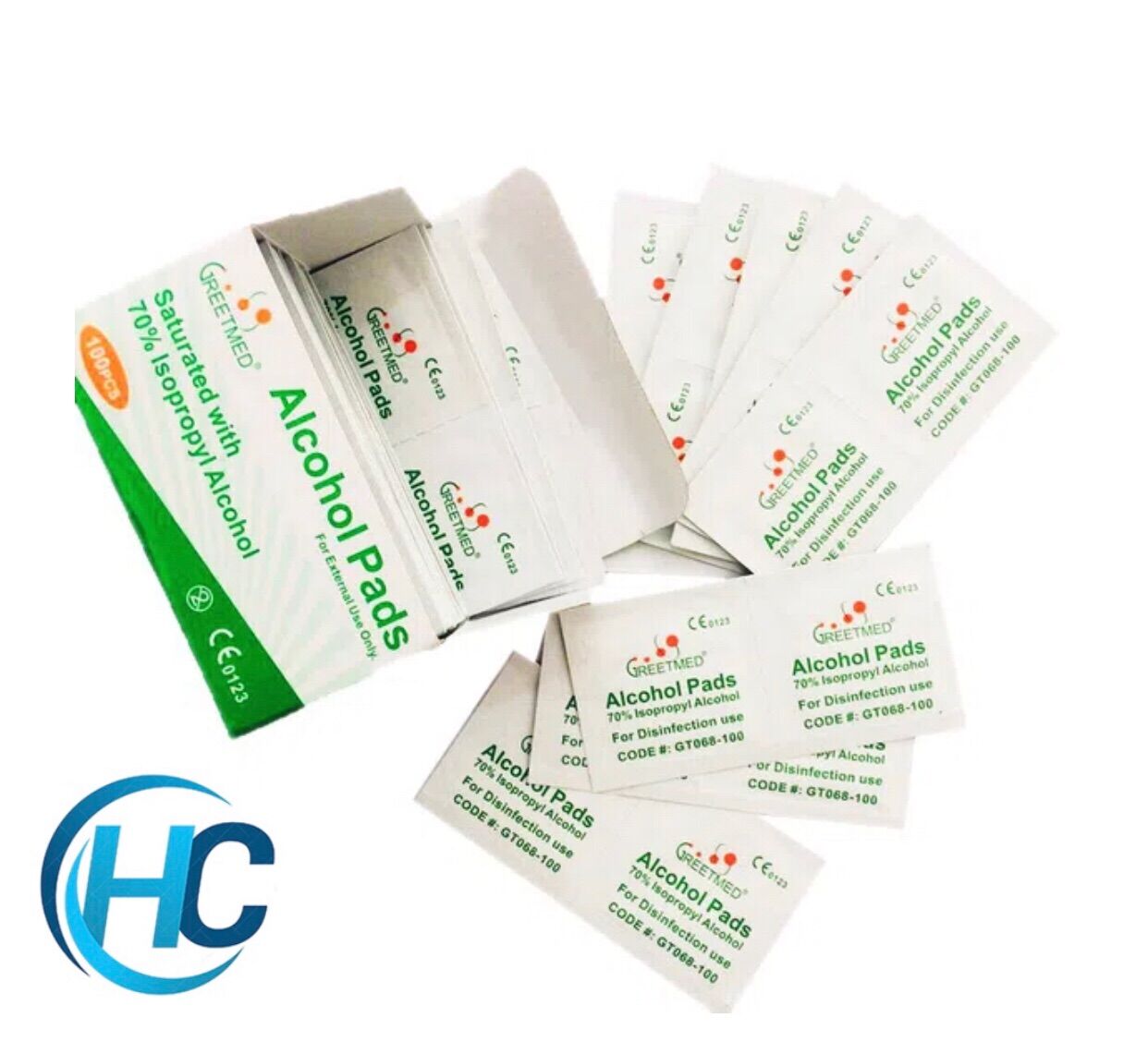 [CHÍNH HÃNG] Gạc tẩm cồn GREETMED (100 miếng)