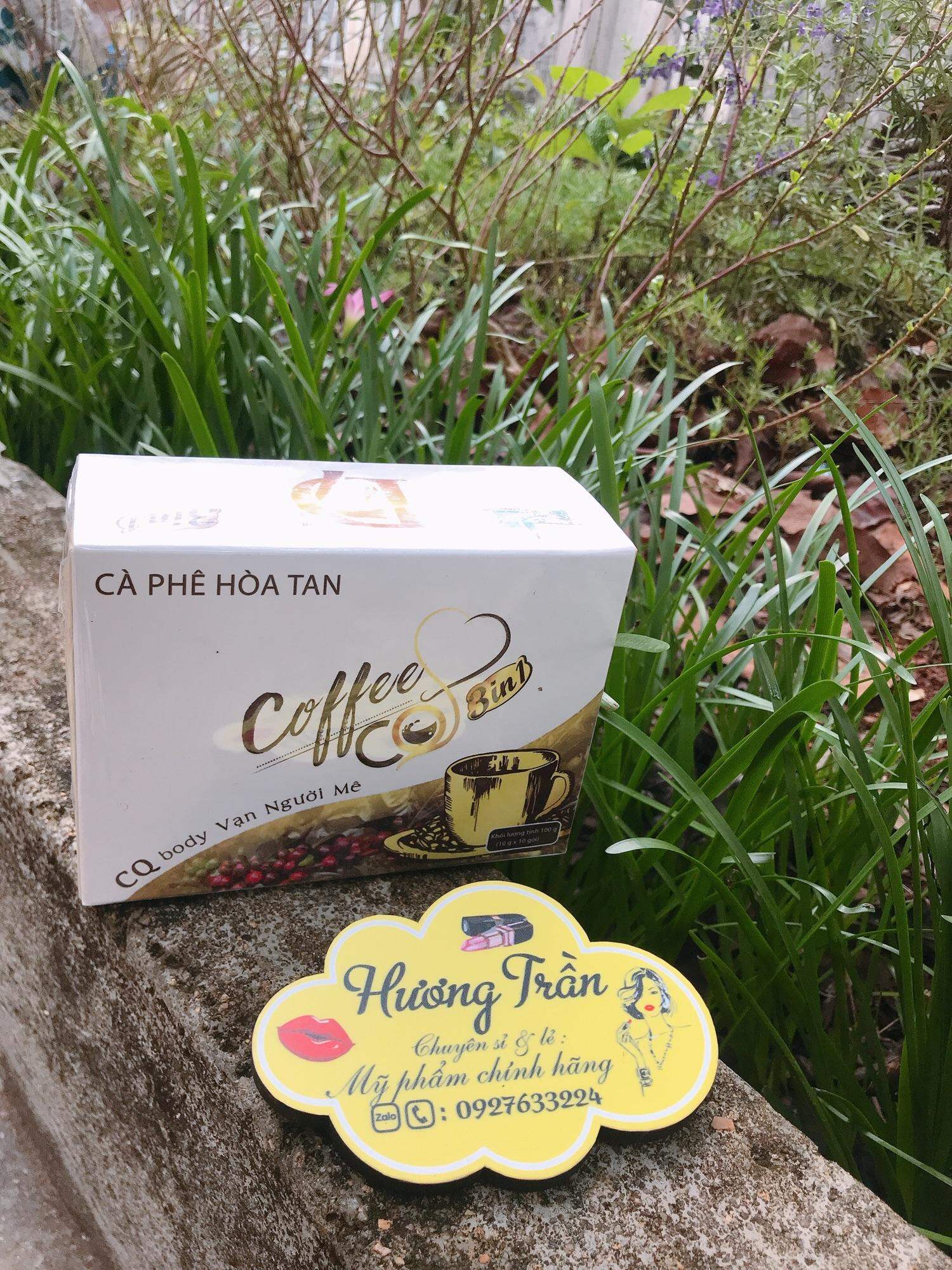 CAFE GIẢM CÂN CQ SLIM COFFEE- CÀ PHÊ CQ SLIM HỘP 10 GÓI- Cà Phê cq Slim 3in1