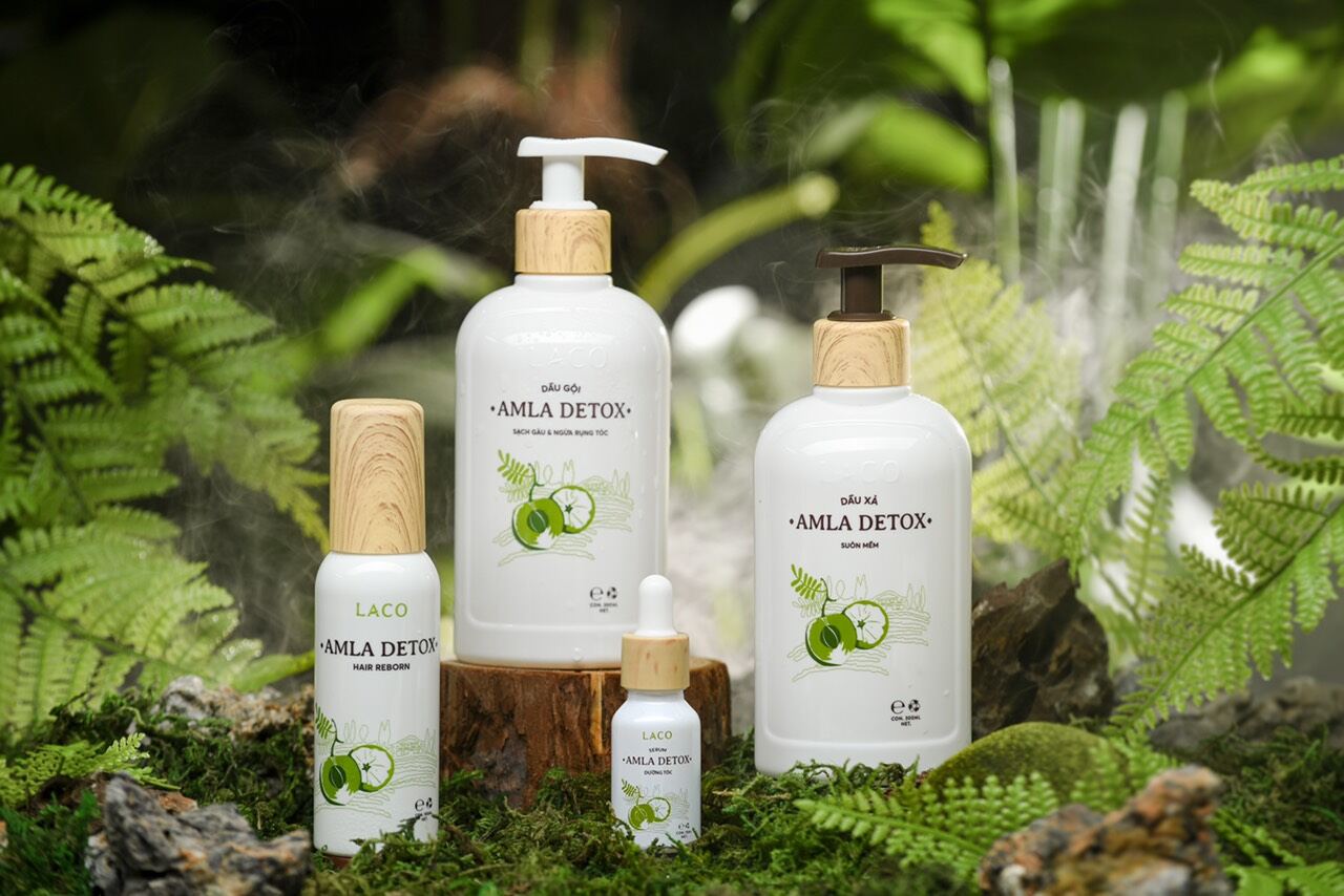 dầu gội amla detox trị rụng tóc và trị gàu