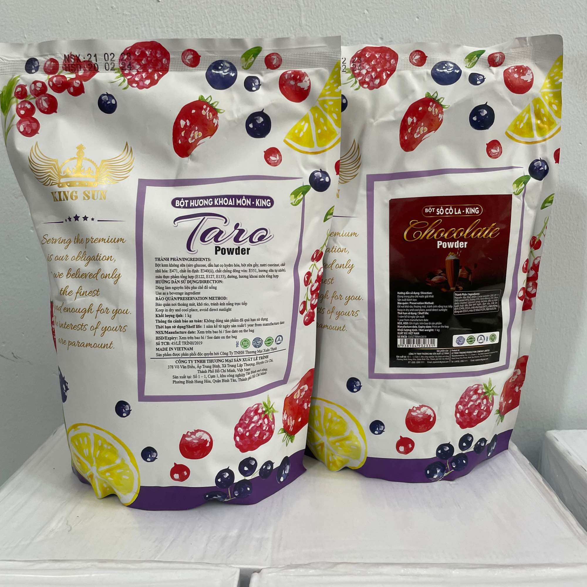 Bột pha trà sữa Khoai Môn, Socola King 1kg