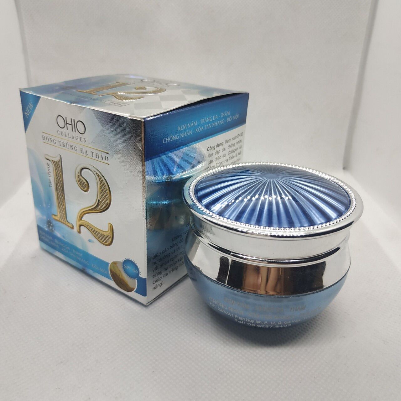 [Hcm]Kem Ohio 12 Tác Dụng Collagen - Đông Trùng Hạ Thảo 30G