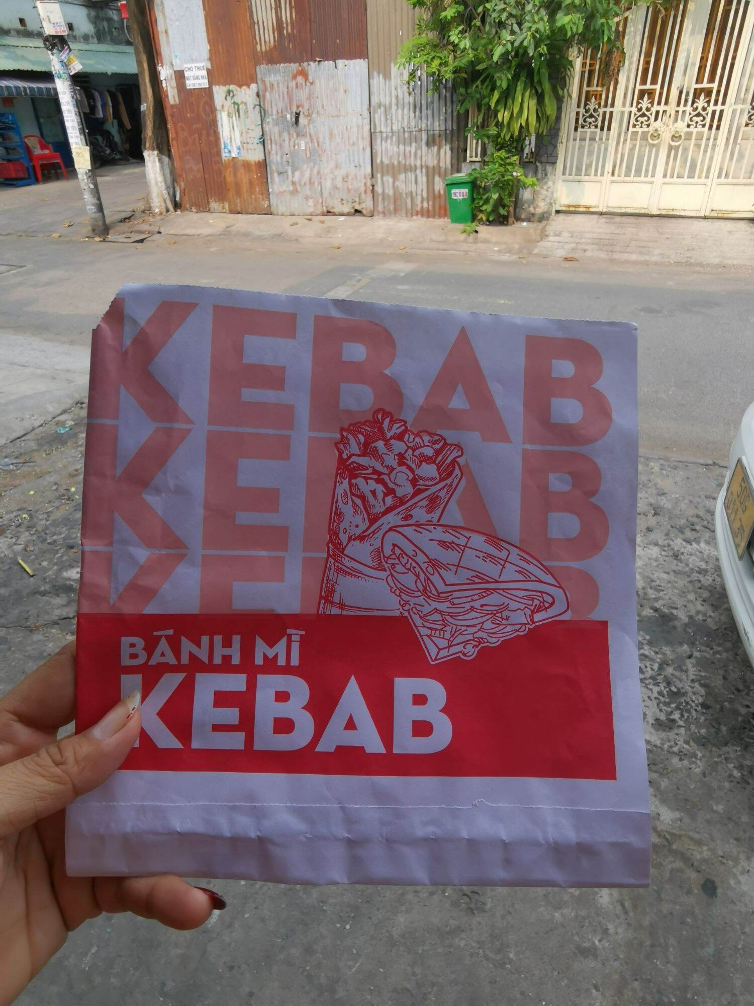 1000 túi giấy bánh mì thổ nhĩ kỳ kebab, túi đựng bánh mì tam giác
