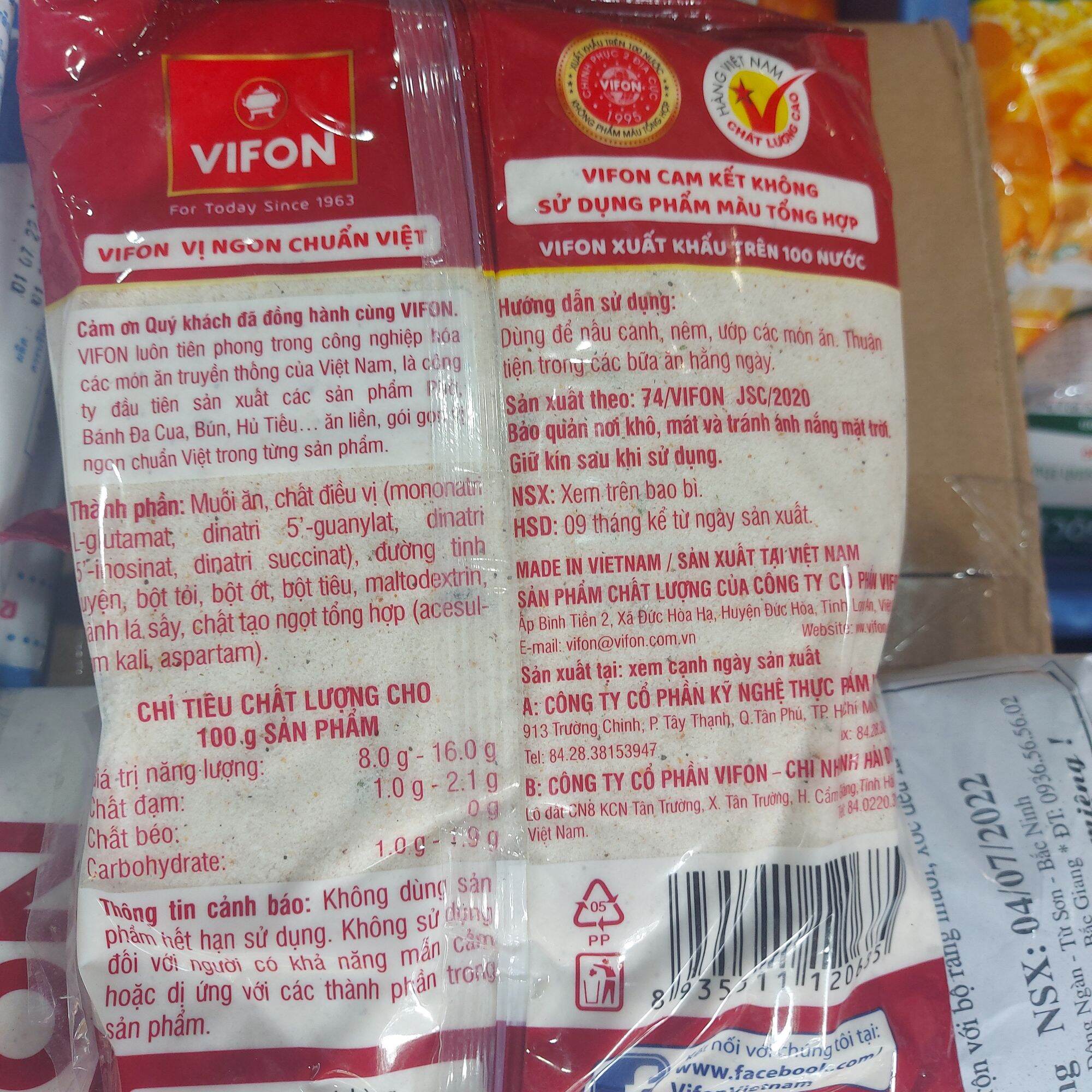 Bột Canh ViFon Gói 900G