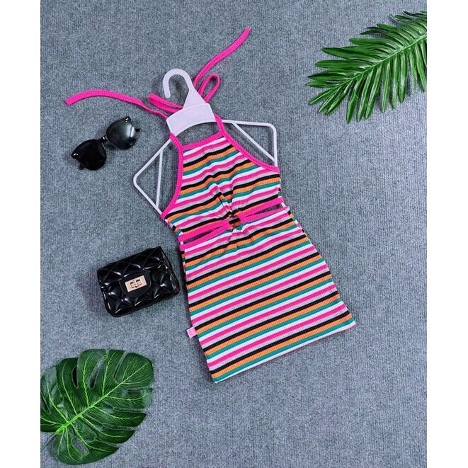 Set bộ/ đầm body sọc cho bé gái