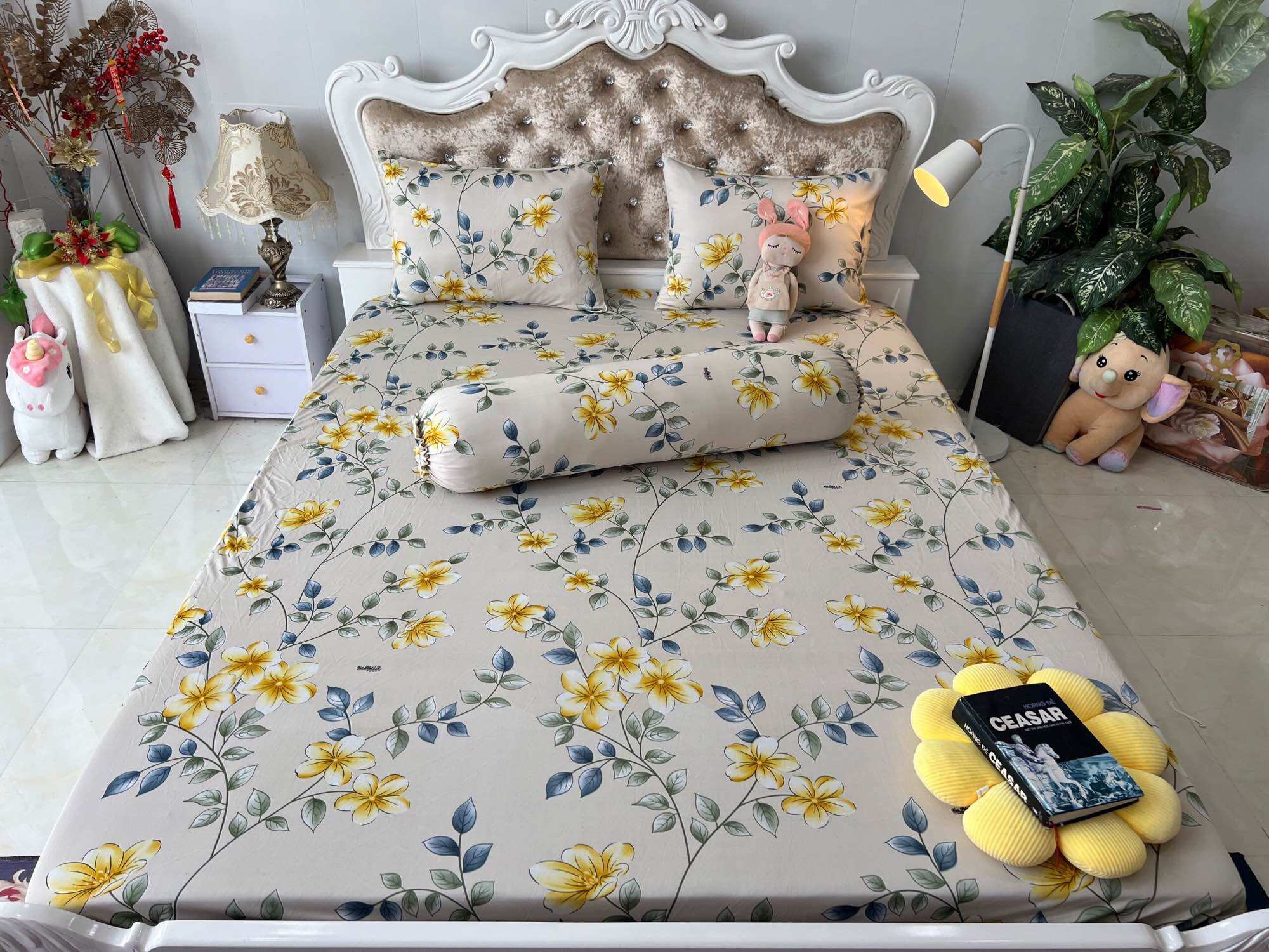 Bộ 4 drap/ga áo gối thun lạnh hàn quốc 3d vạn phát