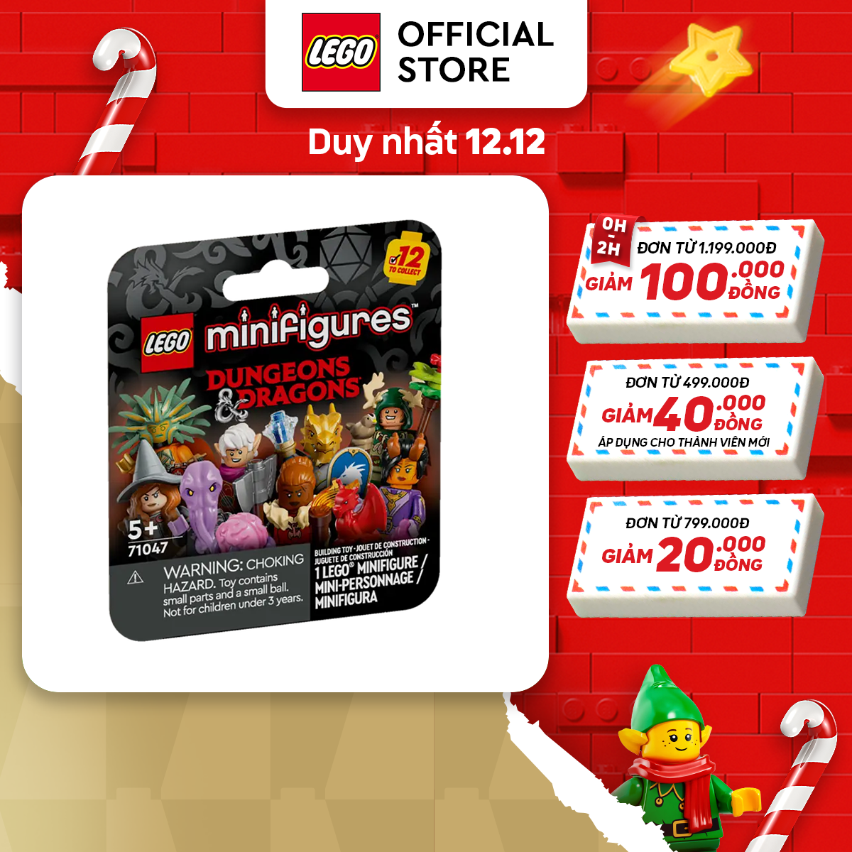 LEGO MINIFIGURES 71047 Đồ Chơi Lắp Ráp Nhân Vật Rồng Và Hầm Ngục Dungeons & Dragons