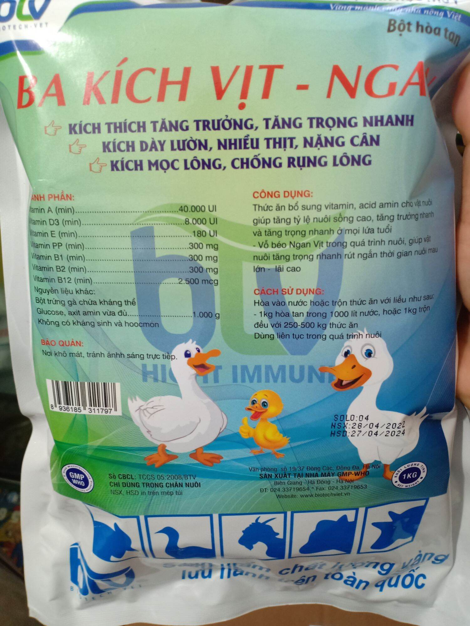Ba kích vịt ngan 1 gói 1 kg
