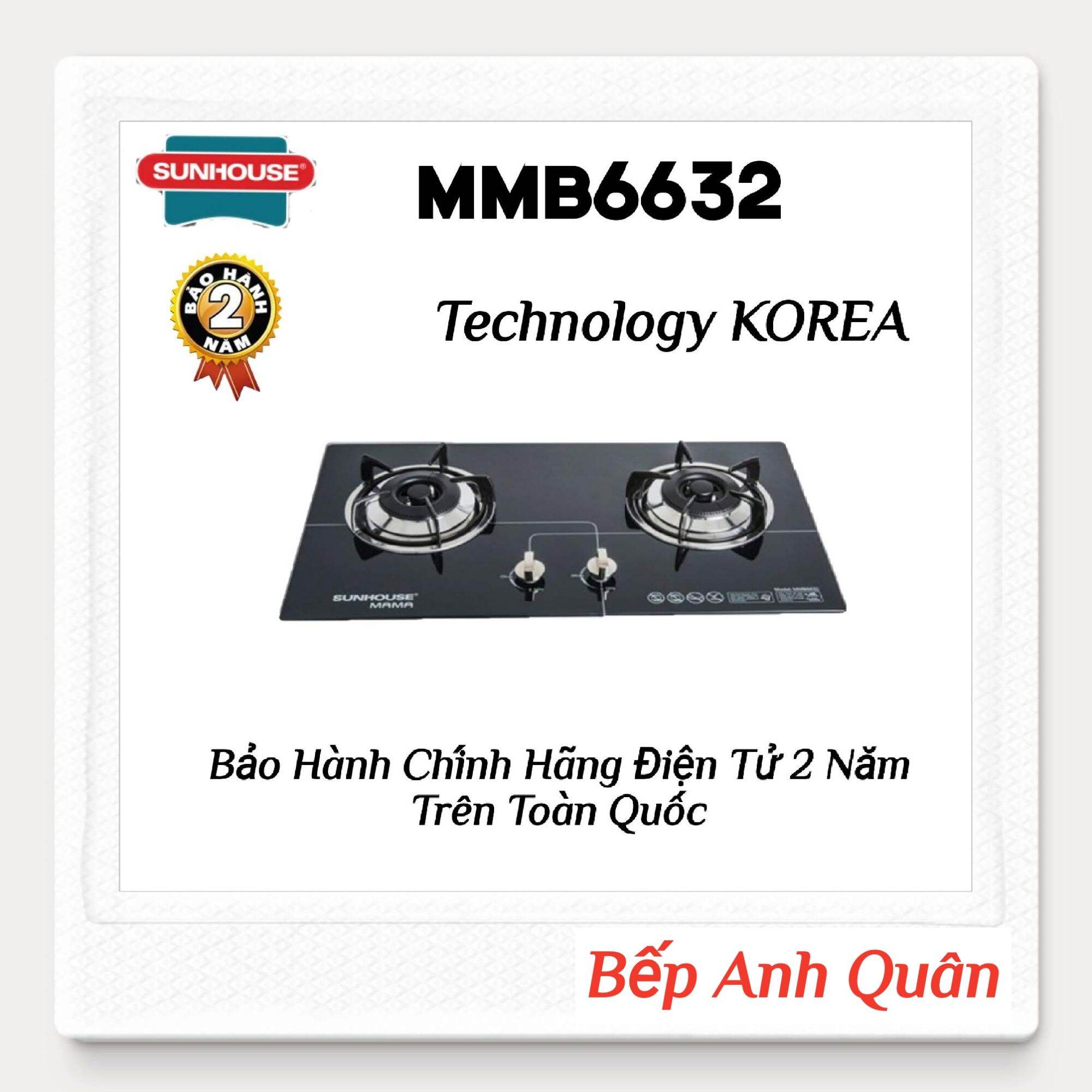Bếp gas âm cao cấp sunhouse mama mmb6632