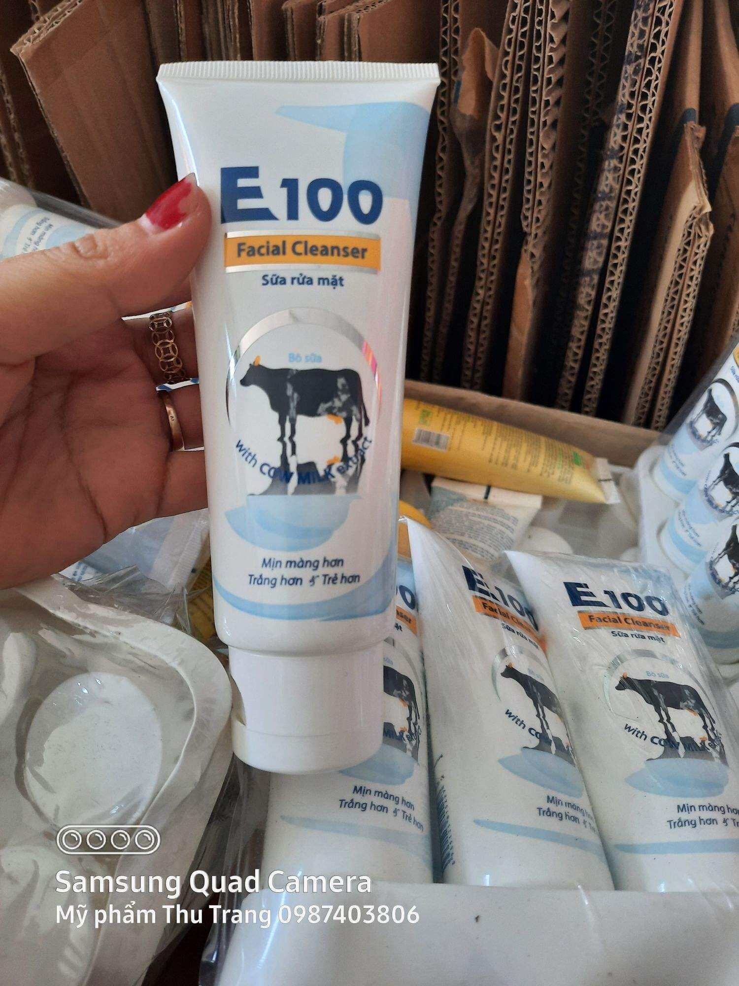 sỉ lốc 6 chai Sữa Rửa mặt E100 con Bò lớn 80ml
