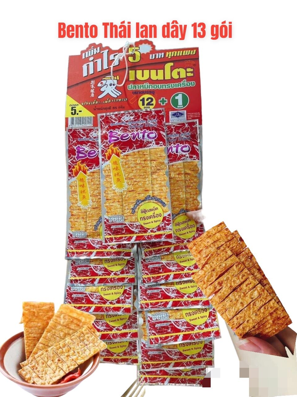 Bento thái lan dây 13 gói