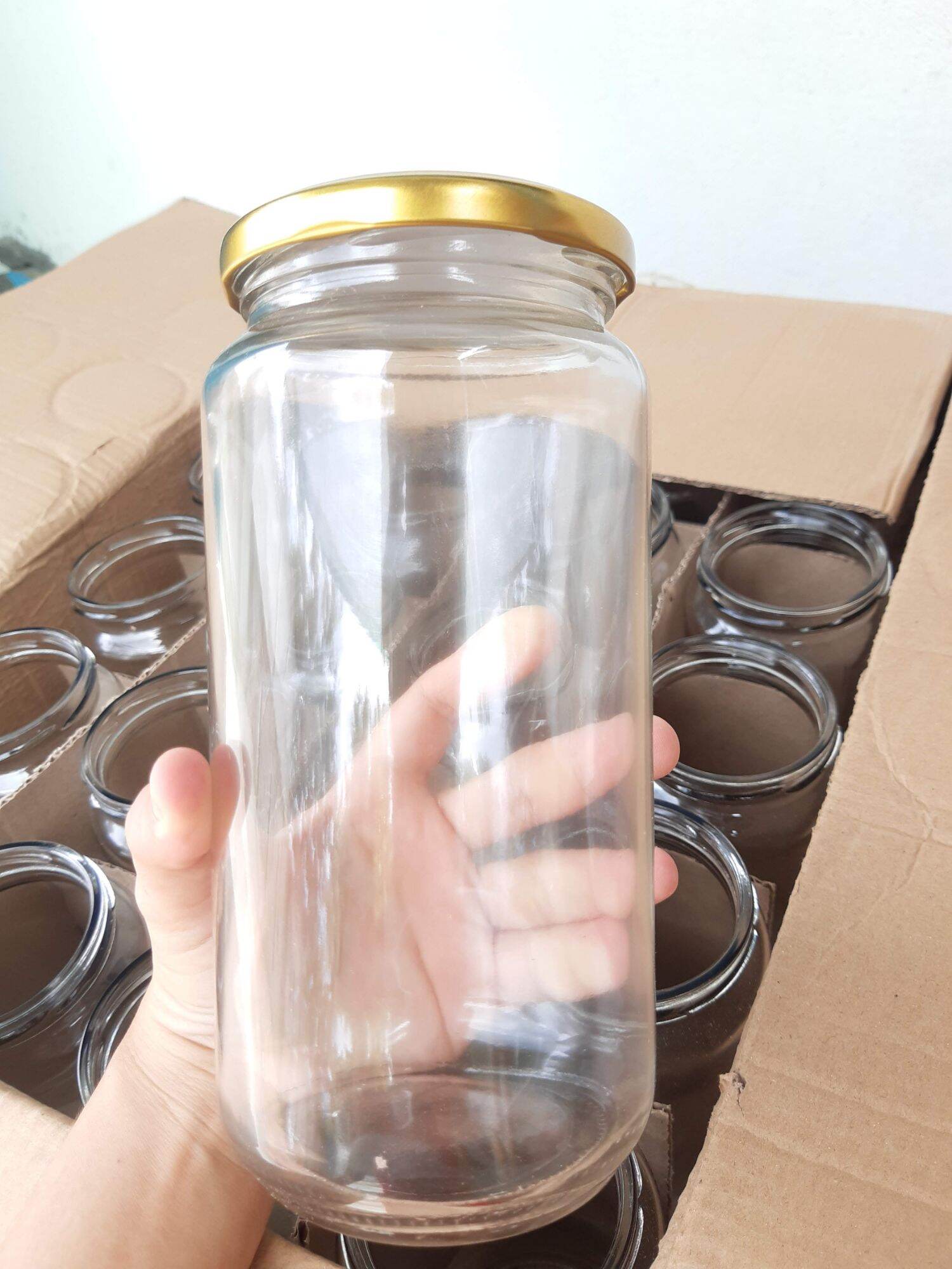 hủ thủy tinh 1L nắp thiết