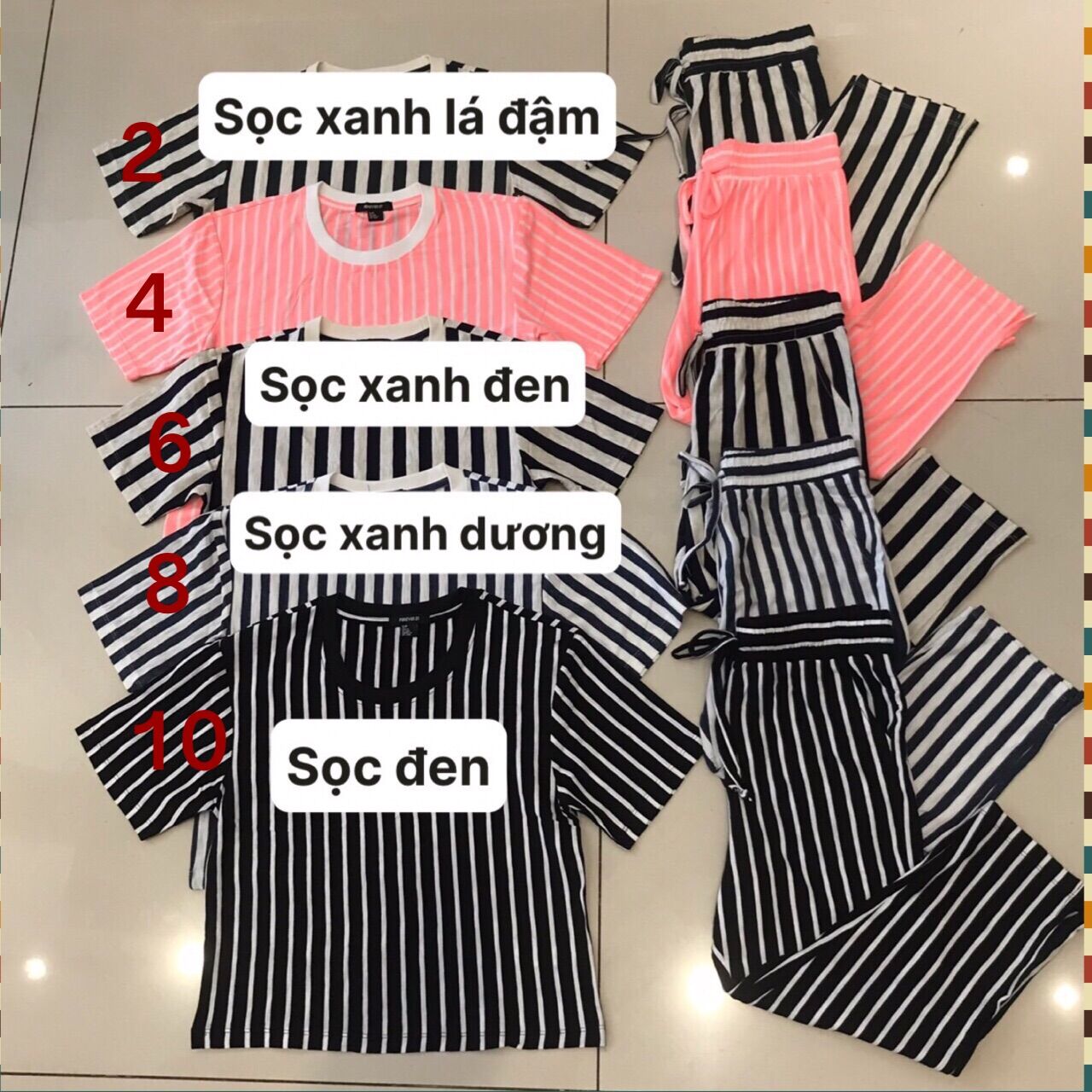Set đồ bộ mặc nhà thun cotton F21 vnxk