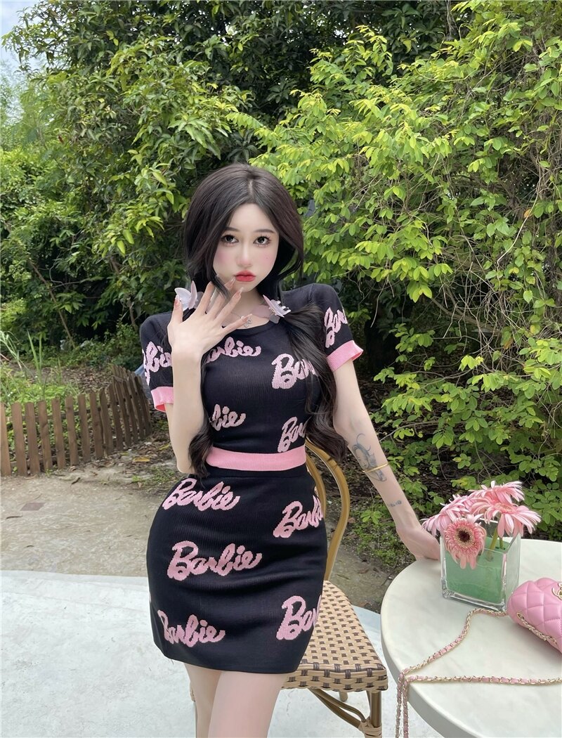 set len dệt kim - set len barbie hot hit