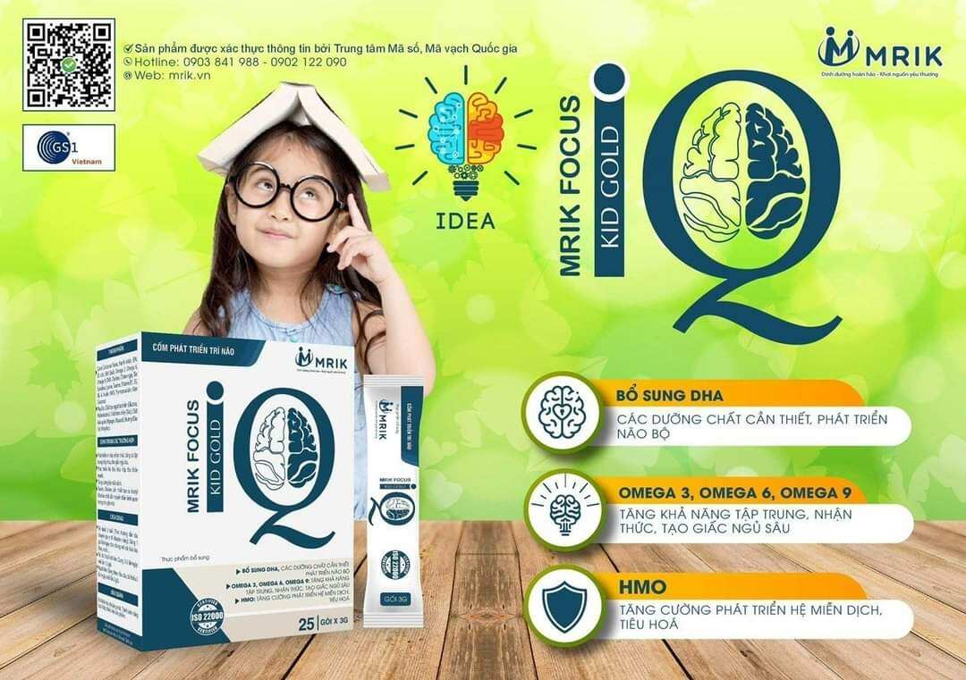 Cốm phát triển trí não Mrik Focus IQ Kid Gold