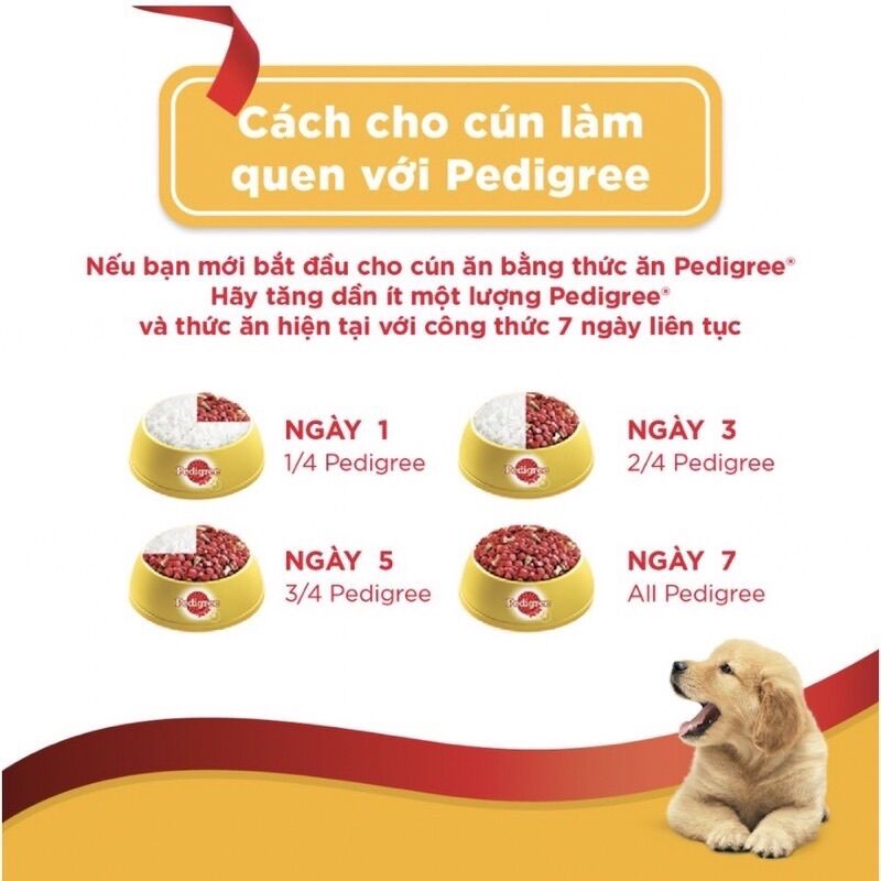 Thức ăn hạt Pedigree cho chó - túi lớn 1,5kg