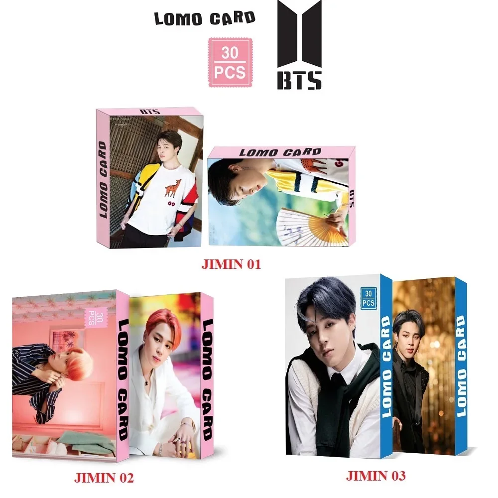 LOMO CARD BTS Trọn Bộ 4 Mẫu Lomo Card JIMIN BTS BAND