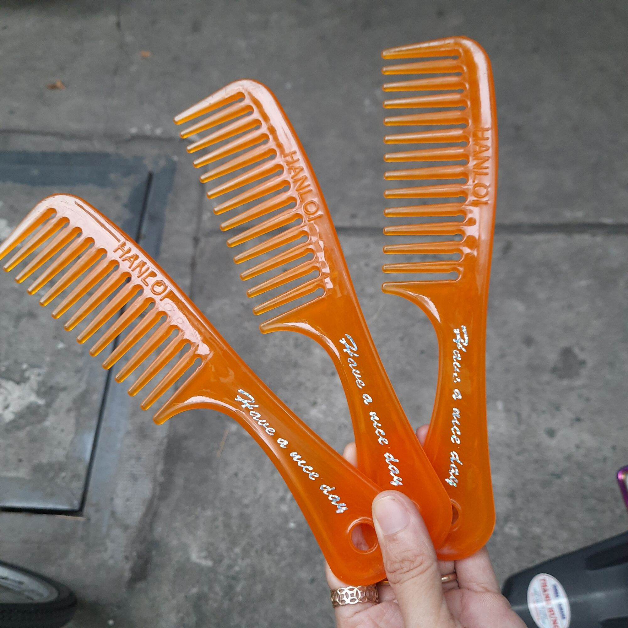 Lược thưa chải tóc rối,tóc xoăn cở vừa (dài 21cm)