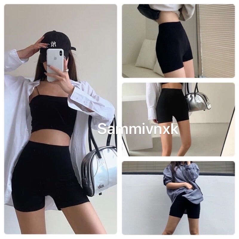Quần biker short cạp cao chống xoắn💥freeship