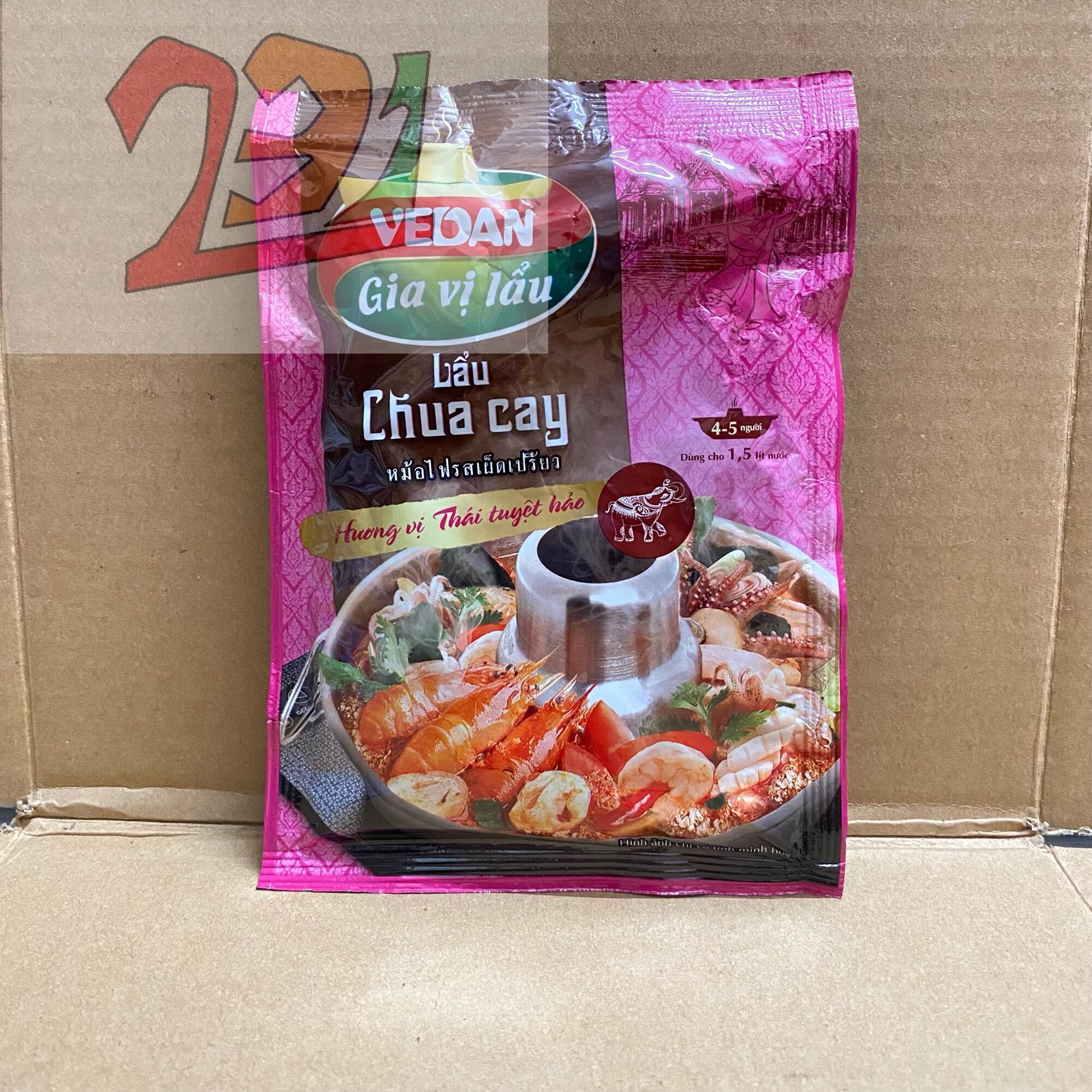 Túi bột gia vị lẩu chua cay vedan