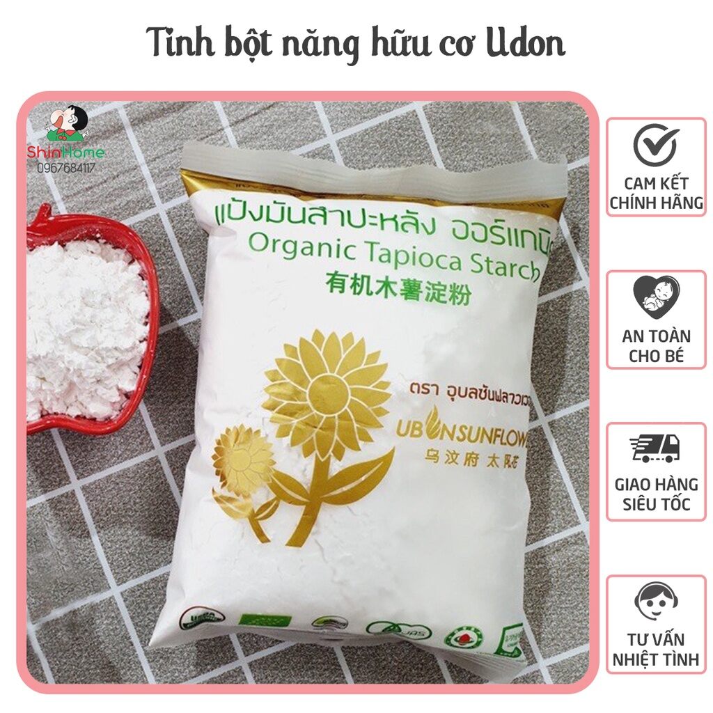 Tinh bột năng hữu cơ Ubon Thái Lan cho bé ăn dặm