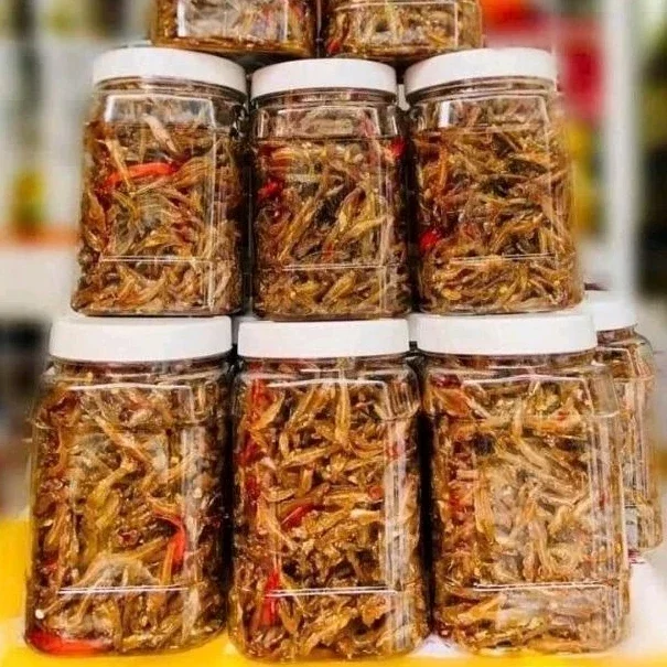 Cá cơm rim tỏi ớt 500gr thơm ngon chuẩn vị - cá cơm mờm rim