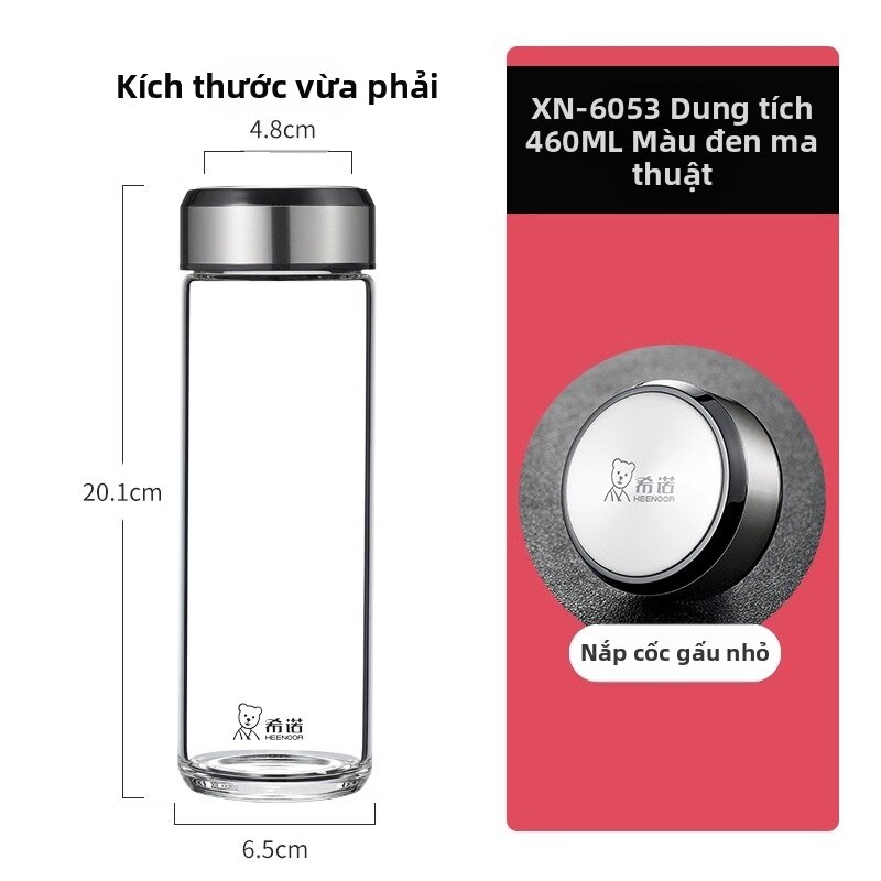 Durable Aesthetic Glass Water Cup Large Capacity - 4