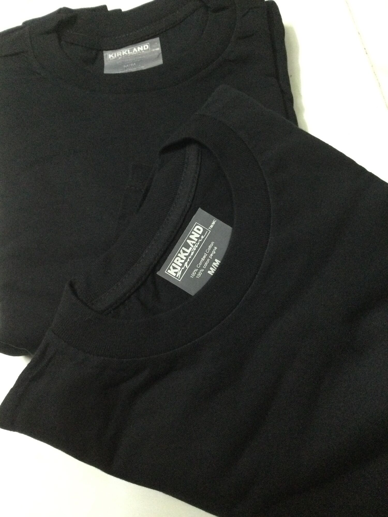 Áo phông đen nam, nữ - kirkland oversize - hàng chuẩn đẹp