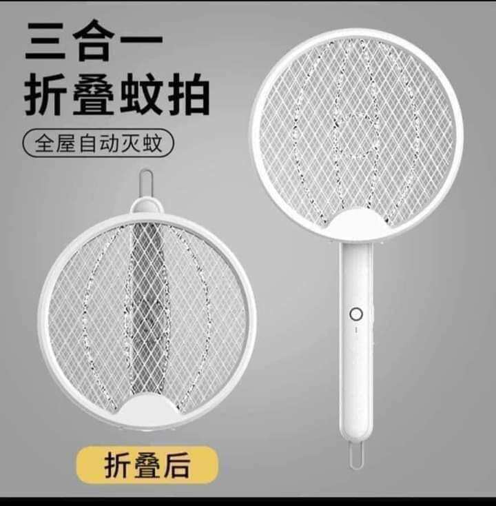 VỢT MUỖI ELECTRIC.vợt muỗi lại vừa là đèn bắt muỗi có thể gấp gọn.