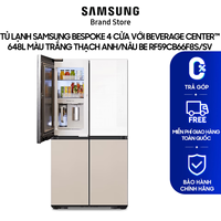 [MIỄN PHÍ VẬN CHUYỂN] Tủ Lạnh Samsung Bespoke 4 Cửa với Beverage Center™ 648L RF59CB66F8S/SV