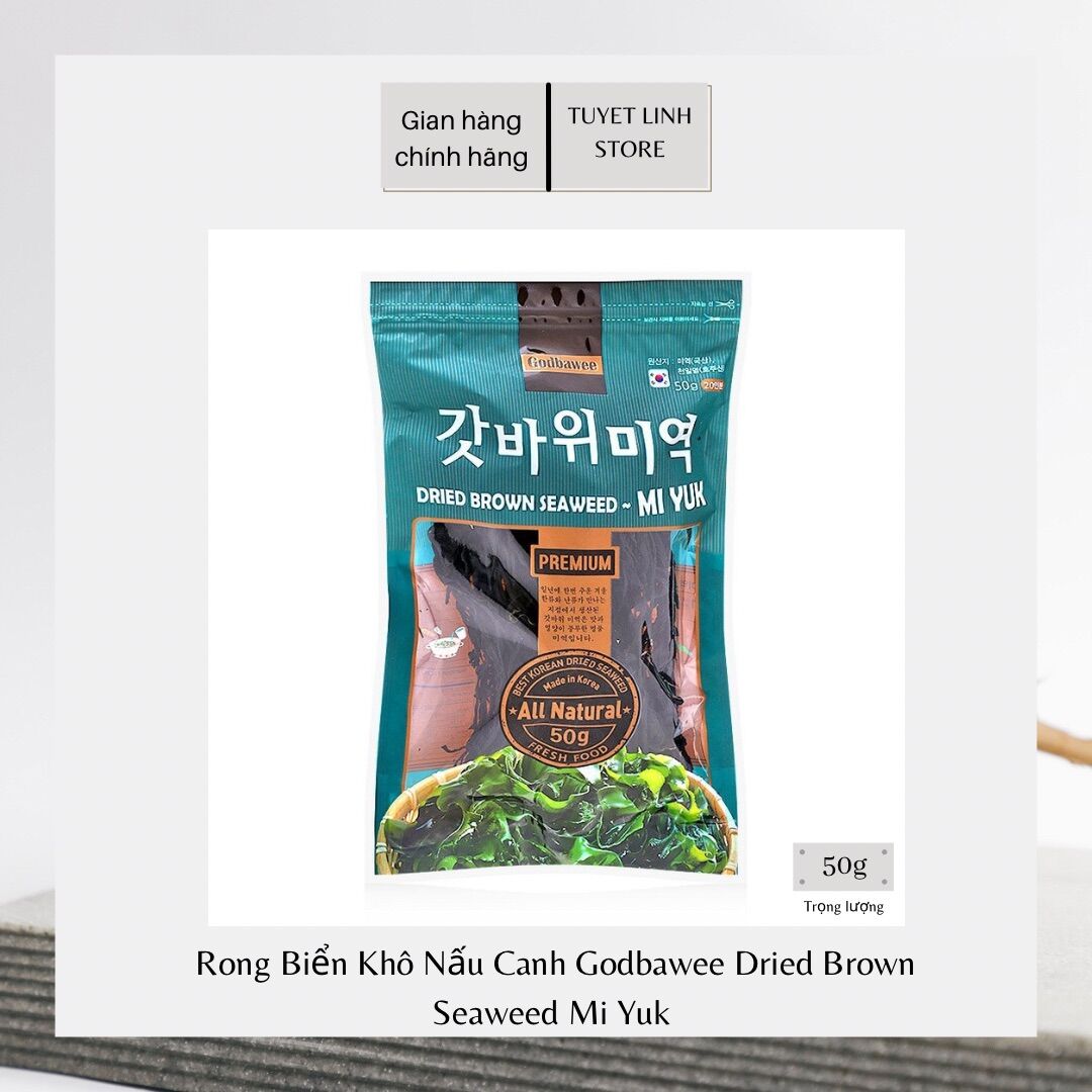 Combo 5 Gói Rong biển nấu Canh Mi Yuk Godbawee gói 50g ( Hàn Quốc)