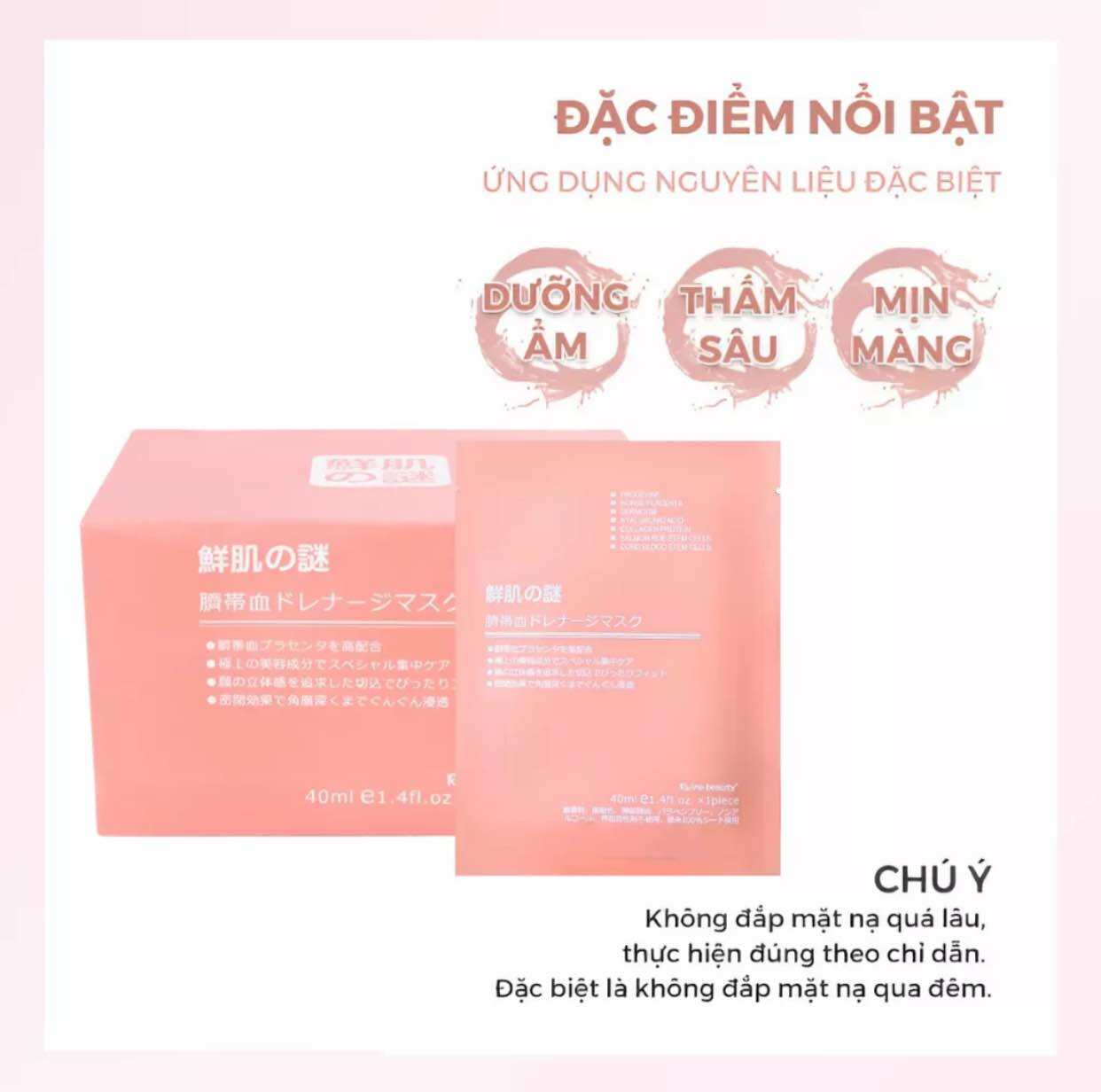 Combo 10 miếng mặt nạ dưỡng da RWINE BEAUTY PLACENTA MASK