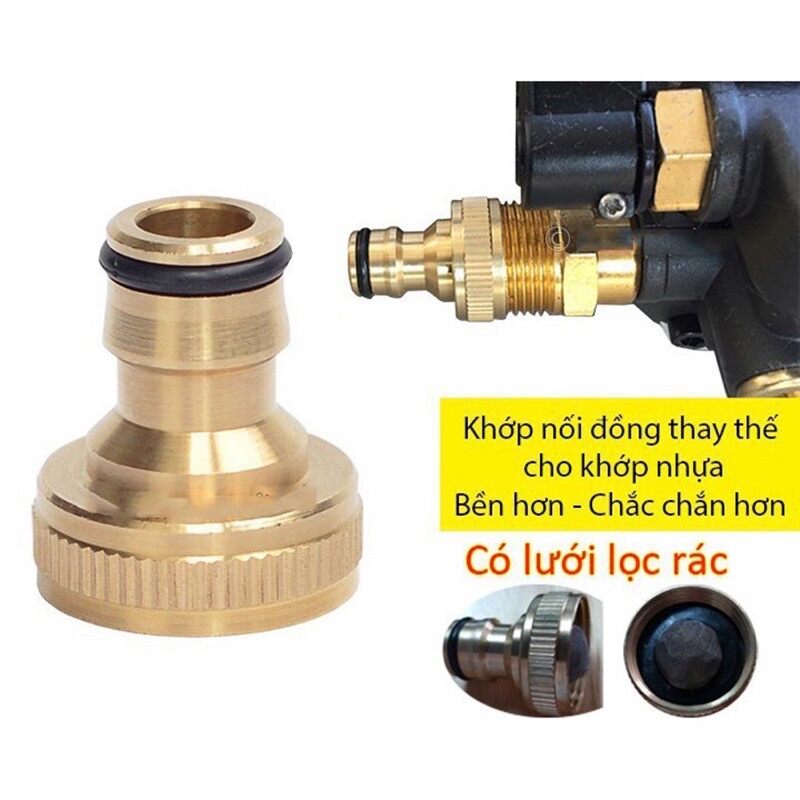 Cút lọc rác máy rửa xe gia đình ( Bằng đồng)