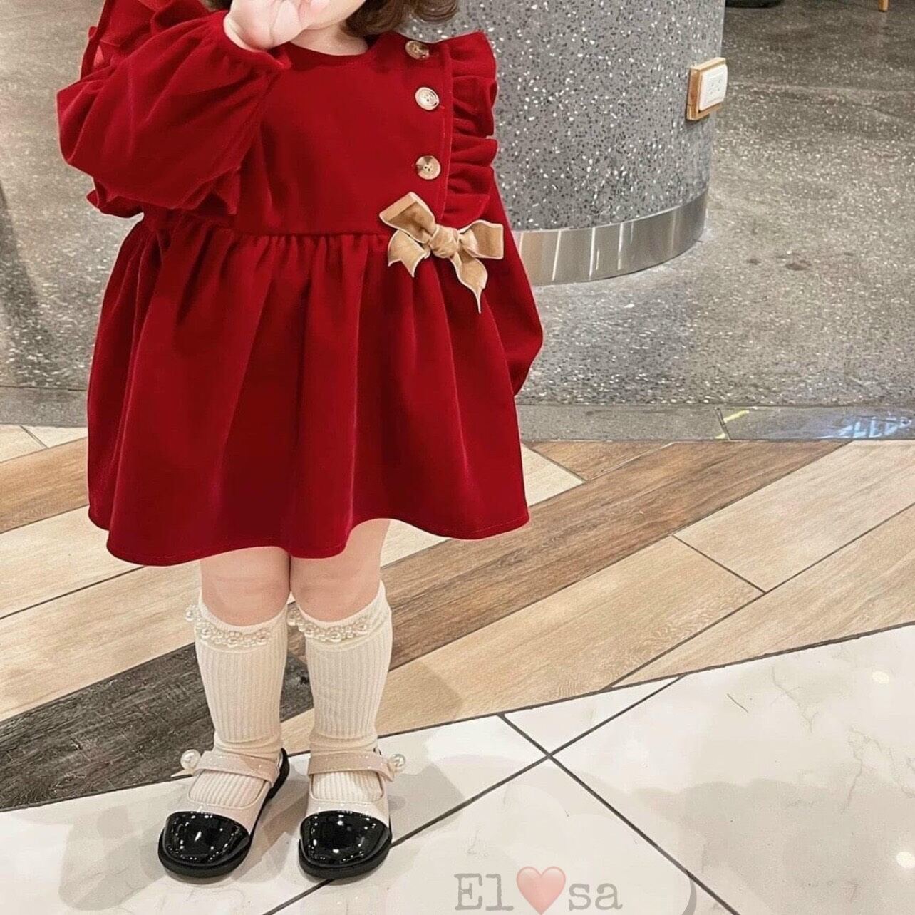 Đầm nhung babydoll