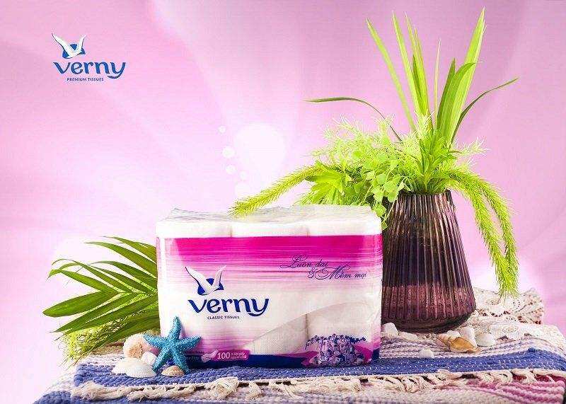 Giấy vệ sinh Verny classic 12 cuộn có lõi
