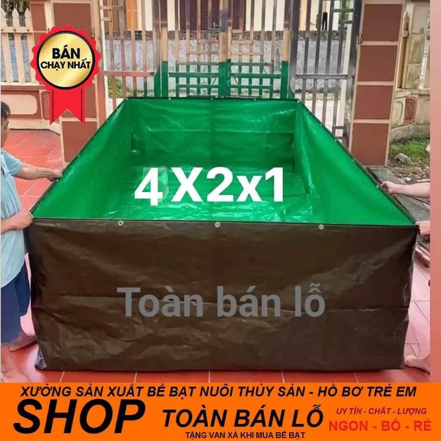 Bể bạt nuôi ốc ếch , cá lươn - loại xanh bộ đội