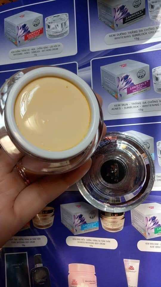 kem lawrence trắng da chống nắng 15g