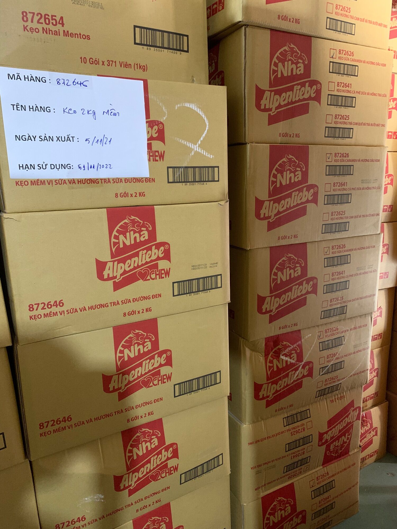 Kẹp Alpenlibe hương caramel 1kg