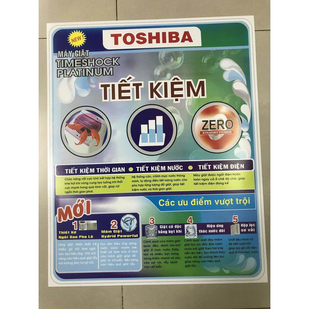 combo 20 tem dán máy giặt Toshiba