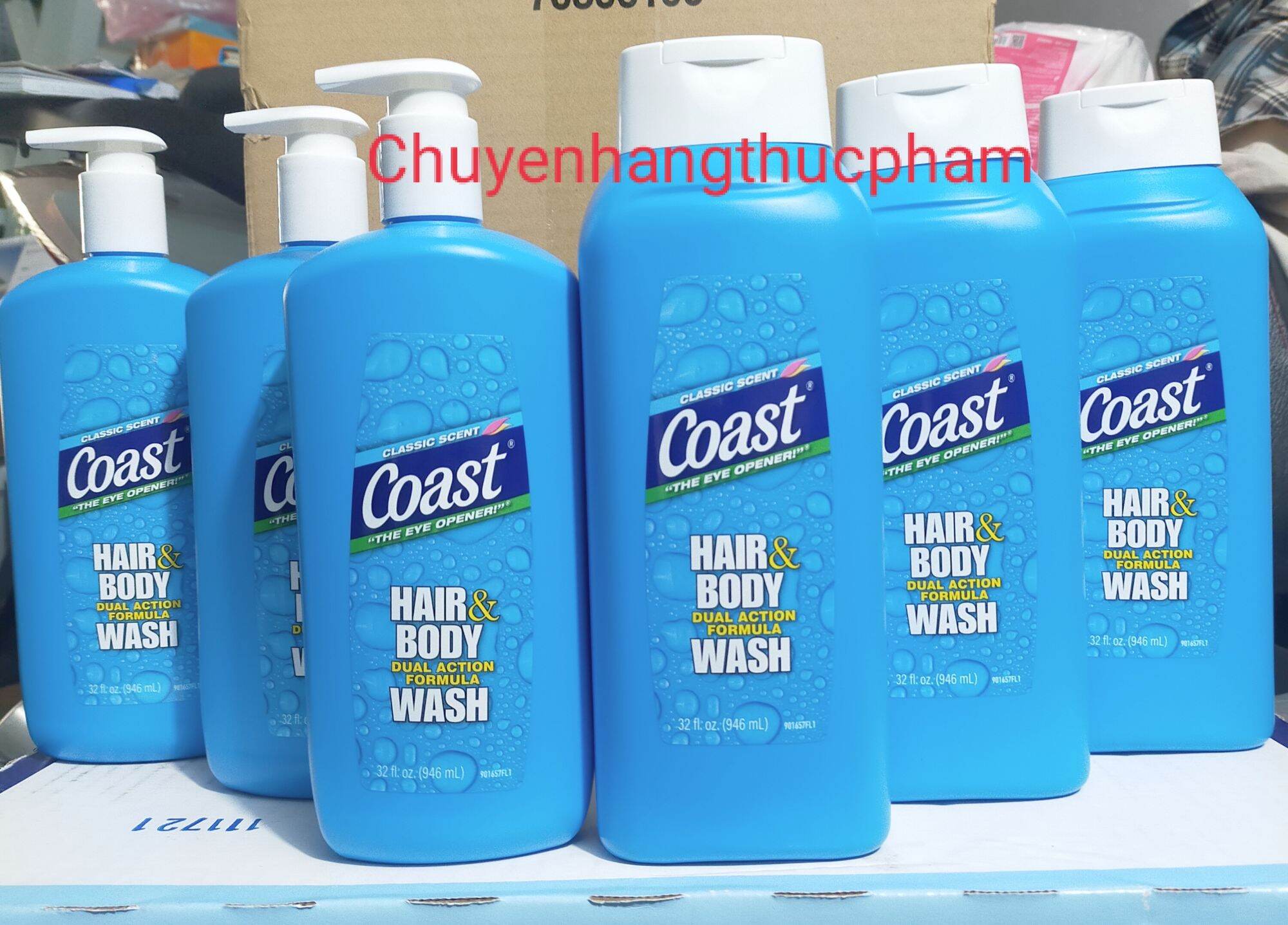 Sữa tắm-gội coast mỹ chai lớn 946ml mẫu mới