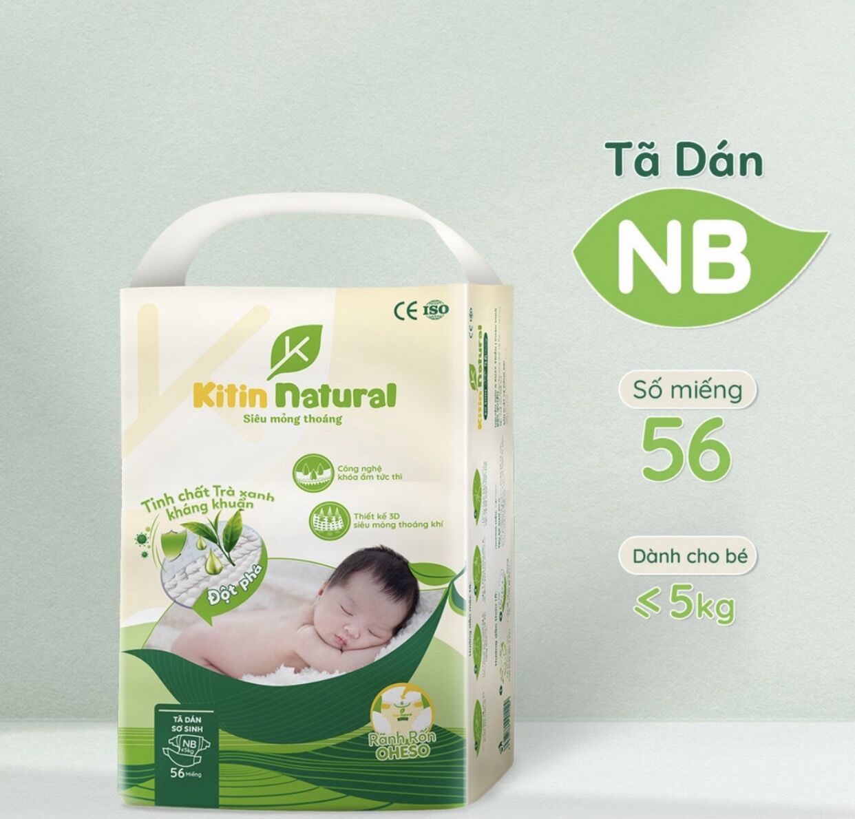 TÃ DÁN/QUẦN KITIN NATURAL (MIẾNG TUỲ SIZE)
